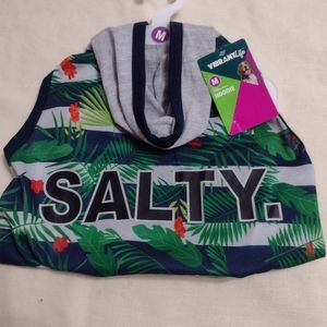 Vibrant Life Hawaiian Hoodie Sleeveles Dog shirt for Beagle/Regular Poodle (M)